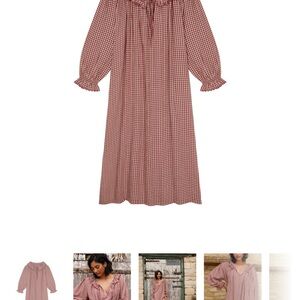 ISO carey red or navy gingham nightgown